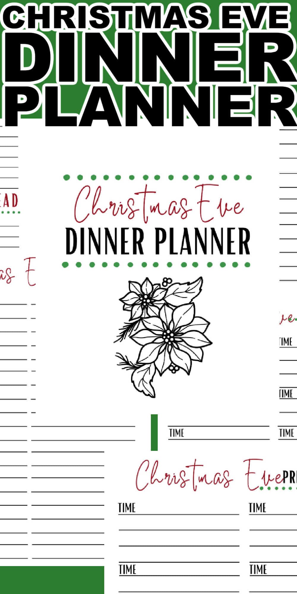 Christmas Eve Dinner Planner Printable • MidgetMomma