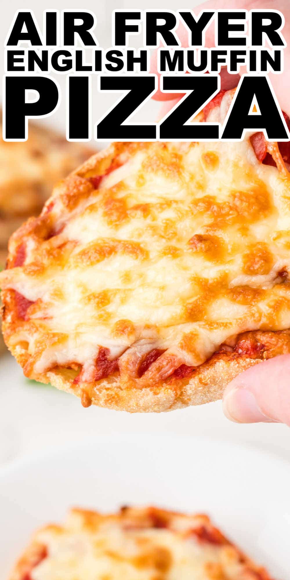 Air Fryer English Muffin Pizza Recipe • MidgetMomma