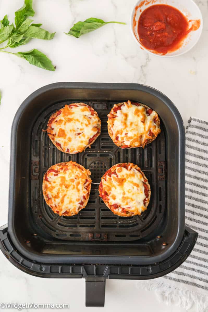 Air Fryer English Muffin Pizza Recipe • MidgetMomma