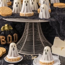 Oreo Balls Ghost Cookies