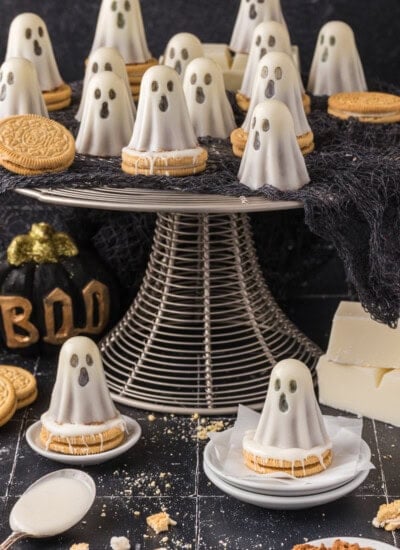 Oreo Balls Ghost Cookies